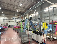Produits de nettoyage par TPET, machine à coudre entièrement automatique pour serviettes en microfibre