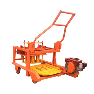 Máquina de Ladrillos Intertrabados SY QMR4 45, Máquina Móvil de Fabricación de Bloques de Hormigón Huecos con Motor, en Venta en Congo y Ghana - Product Image 1