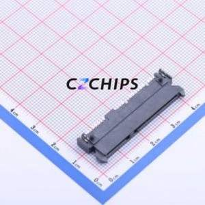 HYCW03-SATA22-420B Hard Drive Connector (SAS/SATA/M.2) SMD,P=1.27mm Connector SATA Female 22P Horizontal Mount - Product Image 1