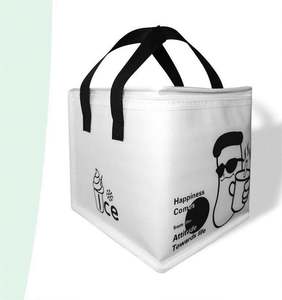 กระเป๋าเก็บความเย็นแบบกำหนดเอง ทนทาน ผลิตจากผ้าไม่ถัก เป็นมิตรกับสิ่งแวดล้อม รับผลิตตามแบบ (OEM) กระเป๋าช้อปปิ้งพกพา กระเป๋าเก็บความร้อนสำหรับอาหาร ขนาดใหญ่พิเศษ - Product Image 4