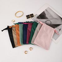 Sac cadeau en velours sur mesure avec cordon de serrage, estampage à chaud or/argent pour le rangement de objets de collection, sac anti-poussière, pochette à bijoux
