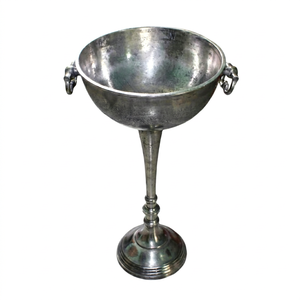 Champagne <b>Silver</b> <b>Ice</b> <b>Bucket</b> Rustic Floor standing Distressed Look Wine Cooler - Product Image 1