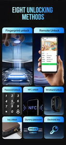Nouvelle conception de serrure de porte intelligente à empreintes digitales avec contrôle à distance par application Wifi Tuya TTlock, serrure électrique TT Lock - Product Image 4