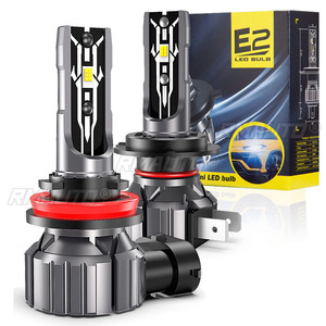 2PCS 30000LM E2 แคนบัส LED ไฟหน้า H4 H7 H11 รถด้านหน้า LED ไฟตัดหมอกหลอดไฟ DC9-18V ไฟสูง-ต่ำ - Product Image 1