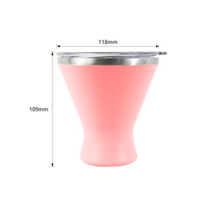 10オンス真空断熱カクテルグラスステンレススチール8オンスマルガリータタンブラーマルガリータミキサーシェーカー付き - Product Image 2