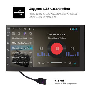 7inch phổ 1 + 16GB Auto QLED màn hình Navigation GPS đa phương tiện Android 11 12 Xe Video player đài phát thanh stereo hệ thống âm thanh - Product Image 5