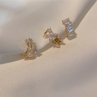 Clips d'os d'oreille en métal de perle de zircone vintage pas de boucles d'oreilles piercing corée simple sans trous d'oreille boucles d'oreilles manchette non percées