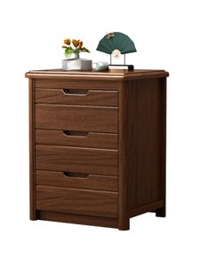 <span class=keywords><strong>Commode</strong></span> en bois massif à trois/quatre/cinq tiroirs ; Meuble de rangement minimaliste moderne pour chambre à coucher - Product Image 1