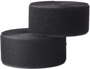 टिकाऊ 25 मीटर/रोल 1/2 इंच काला नायलॉन हुक और लूप टेप अलग हो गया और जूते के पर्दे के सोफे पर सिलाई के लिए जारी किया जा सकता है। - Product Image 2