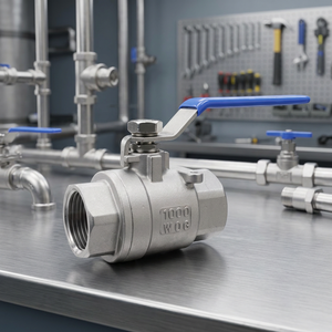 Vanne à boisseau sphérique en acier inoxydable 2 pouces filetée NPT, commande manuelle, eau, pression de fonctionnement 500 psi, joint EPDM/PTFE, OEM ODM - Product Image 3