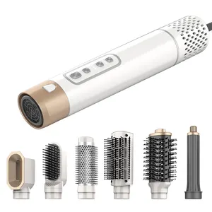 Marchio Oem Multi Styler metallo ionico ad alta velocità fon Set Beauty elettrico spazzole per capelli spazzola ad aria calda