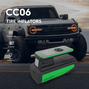 ضاغط هواء محمول للسيارة بقوة 150 رطل لكل بوصة مربعة، 12 فولت، بلاستيكي، لاسلكي، مع مقياس ضغط رقمي وإيقاف تلقائي، جهاز مراقبة ضغط الإطارات للسيارة - Product Image 2