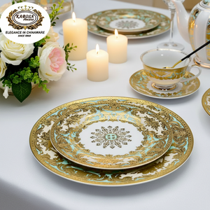 <span class=keywords><strong>Service</strong></span> <span class=keywords><strong>de</strong></span> table en porcelaine fine, 24 pièces, motif doré élégant, <span class=keywords><strong>pour</strong></span> <span class=keywords><strong>6</strong></span> <span class=keywords><strong>personnes</strong></span> - Product Image 3