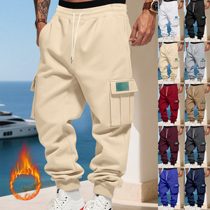 Autunno e inverno stile americano dei pesi massimi foderati in pile da <span class=keywords><strong>uomo</strong></span> larghi e Casual alla moda abbigliamento sportivo Outdoor <span class=keywords><strong>pantaloni</strong></span> della <span class=keywords><strong>tuta</strong></span> - Product Image 1