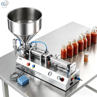 Machine de remplissage pneumatique pour liquides, shampoings, pâtes et miel en bouteilles de 100 à 1000 ml