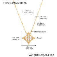 Xinyi Super Flash 5A Zircon Vieille Fleur Plein Diamant Femmes Anniversaire Bracelet Collier Ensemble Acier Inoxydable Plaqué Or