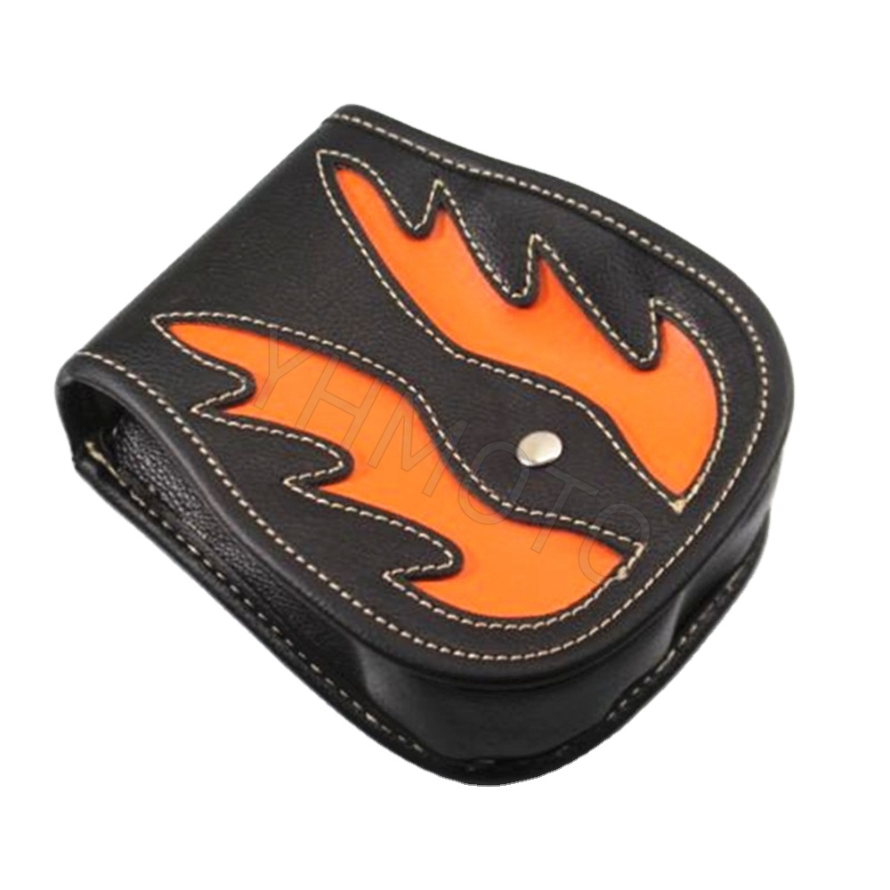 Black with orange