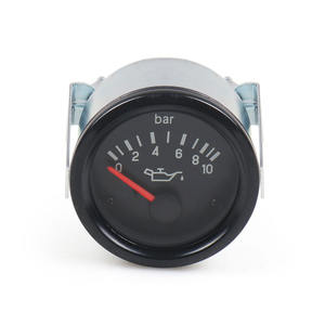 Manomètre de pression d'huile de type aiguille de 52 mm pour groupes électrogènes de moteurs marins 0 10 bar Boîtier en acier inoxydable Taille 100 mm pour liquide - Product Image 1