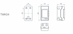 กล่องพลาสติกกันน้ำ TMK(SK) ซีรีส์ SK-4 กล่องจ่ายไฟ - Product Image 2