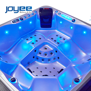 JOYEE Bain bouillonnant Massage <span class=keywords><strong>Spa</strong></span> <span class=keywords><strong>Piscine</strong></span> <span class=keywords><strong>Spa</strong></span> Extérieur Massage bain à remous <span class=keywords><strong>piscine</strong></span> <span class=keywords><strong>avec</strong></span> couverture bluetooth musique <span class=keywords><strong>coin</strong></span> lumière - Product Image 4