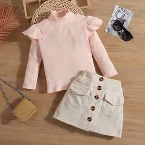 女の子秋冬女の子服セットカジュアルウェア卸売子供服衣装2PCS3歳