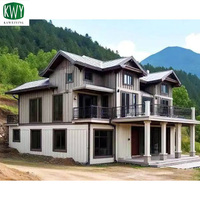 Maisons préfabriquées mobiles avec décoration, maisons intégrées à structure en acier mobile, assemblage et démontage possibles