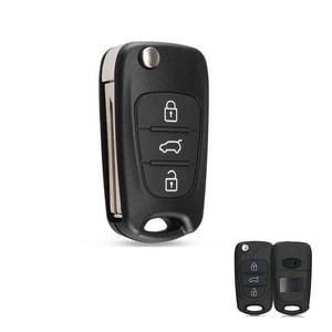 Chìa khóa xe phụ kiện trống chìa khóa xe nhựa từ xa Xe Fob Shell lật <span class=keywords><strong>Key</strong></span> trường hợp thích hợp cho <span class=keywords><strong>Kia</strong></span> Hyundai - Product Image 1