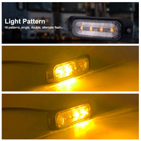 ECE R65-Zertifizierte Mini-LED-Notfallblitzleuchte für LKW und Erntemaschinen, Bernsteinfarbene LED-Warnleuchte