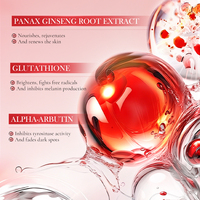 Crème Corporelle Éclaircissante au Glutathion Marque Privée OEM, Lotion Corporelle Hydratante à l'Extrait de Ginseng, Soin de la Peau, Fabrication en Usine