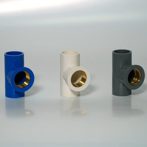ข้อต่อท่อทองแดงเกลียว PVC สำหรับระบบน้ำ ทนทานต่อสารเคมี - Product Image 1
