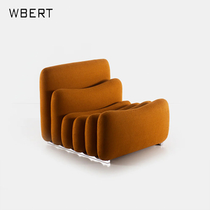Wbert โซฟาเดี่ยวสไตล์มินิมอลลิสต์สำหรับห้องนั่งเล่นสไตล์เปียโนพวงกุญแจเก้าอี้รูปทรงพิเศษออกแบบให้สวมใส่สบาย - Product Image 3