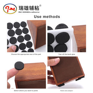 Rui Xiong - Almofada de borracha antivibração para piso, apoio de borracha para pés redondos, para pernas de mesa - Product Image 2