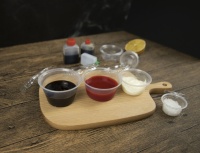 Contenants jetables pour sauce soja ou wasabi, 0,75, 1, 1,5, 2, 3,25, 4 onces, gobelets ronds en plastique transparent PP