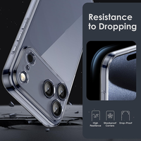 Coque en TPU transparente ultra mince antichoc anti-rayures pour iPhone 17 16 15 14 13 12 Pro Max