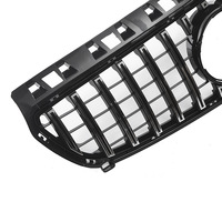 Grilles avant AMG GT de qualité supérieure en noir brillant argenté C63S pour Mercedes Benz Classe A W176 pré-2013-2015