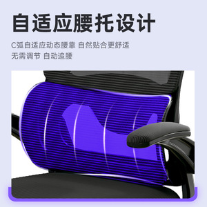 LingTuo Ergonomic Office <b>Chair</b> Arch Leg Lumbar Support Swivel Computer <b>Study</b> <b>Chair</b> - Product Image 2
