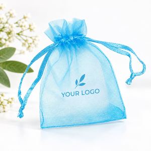 Custom Logo Organza Gift Bags Wholesale Drawstring Pouches for Jewelry Cosmetics Candy Wedding and Party Favors - Product Image 6