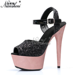 Sepatu perawat 15CM kostum dansa seksi barang terlaris untuk klub malam Gothic sepatu hak tinggi ultra-halus untuk penari telanjang - Product Image 5