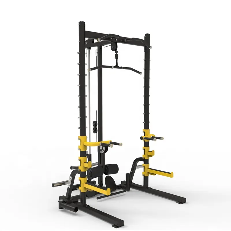 Home Gym Equipment Multi Functional Squat Rack with lat pull down/low row TS103