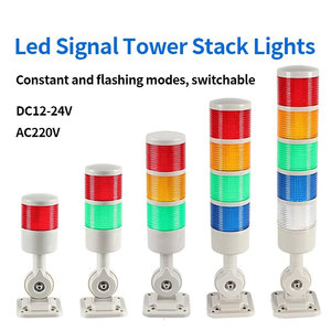 Torre de Señalización LED Multicapa Giratoria Impermeable con Sirena y Luz de Advertencia para Máquina CNC, 180 Grados, OEM, Venta al por Mayor - Product Image 1