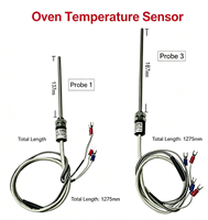 Nouvelle sonde de température pour four, thermocouple haute température en acier inoxydable pour remplacement de four de boulangerie commerciale