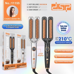 Dsp Hair Straightener <b>Comb</b> Stainless Steel Teeth Adjustable <b>Heat</b> Home Use PTC <b>Heating</b> - Product Image 5