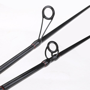 Canne à pêche Angelrute 2,1 m 2 brins en carbone pour baitcasting, canne de pêche pliable portable 2 sections pour eau douce, brochet, carpe, truite - Product Image 3