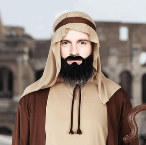 All'ingrosso Costume adulto uomo arabo stile arabo stile sceicco mantello abito medio oriente di <span class=keywords><strong>Halloween</strong></span> 100% poliestere raso - Product Image 3