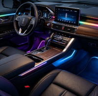 Kit d'éclairage ambiant coloré Phantom de style voiture original à 25 lumières pour Leapmotor C01 C11 22-24, lampe de toit, éclairage intérieur LED pour voiture