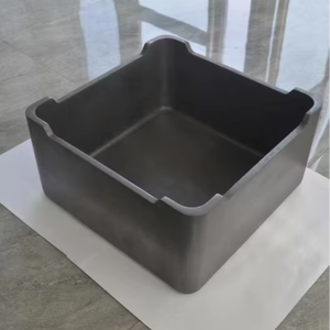 Creuset carré en graphite personnalisé de haute pureté pour une utilisation en laboratoire fabriqué en Chine - Product Image 1