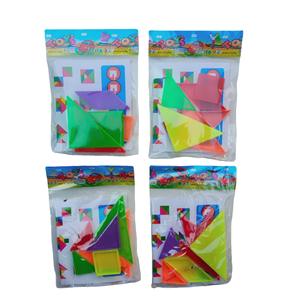 จิ๊กซอว์แทนแกรมของเล่นเพื่อการศึกษาอัจฉริยะเกมทดสอบไอคิวสี่เหลี่ยมหลากสีแบบใหม่ - Product Image 5