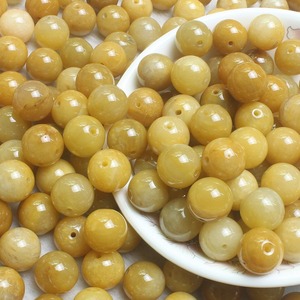 6Mm 8Mm 13Mm Natuurlijke Gele Jade Kralen Glad Rond Echt Geel Jade Losse Kralen Voor Diy Sieraden - Product Image 6
