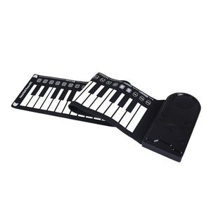 Instrument <span class=keywords><strong>de</strong></span> musique transfrontalier 49 Clavier <span class=keywords><strong>Piano</strong></span> roulé à <span class=keywords><strong>la</strong></span> main pour débutants Clavier numérique pliable portable - Product Image 1