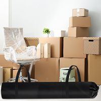 Sac de rangement pour tapis Jumbo avec 2 poignées de transport portables, grand sac de rangement pour tapis avec cordon de serrage pour déménager, emballer et protéger les tapis